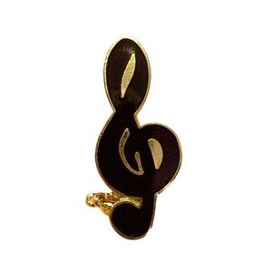 Timeless Elegance Musical Y2K Vintage Treble Clef Brooch Singers Conductor Piano